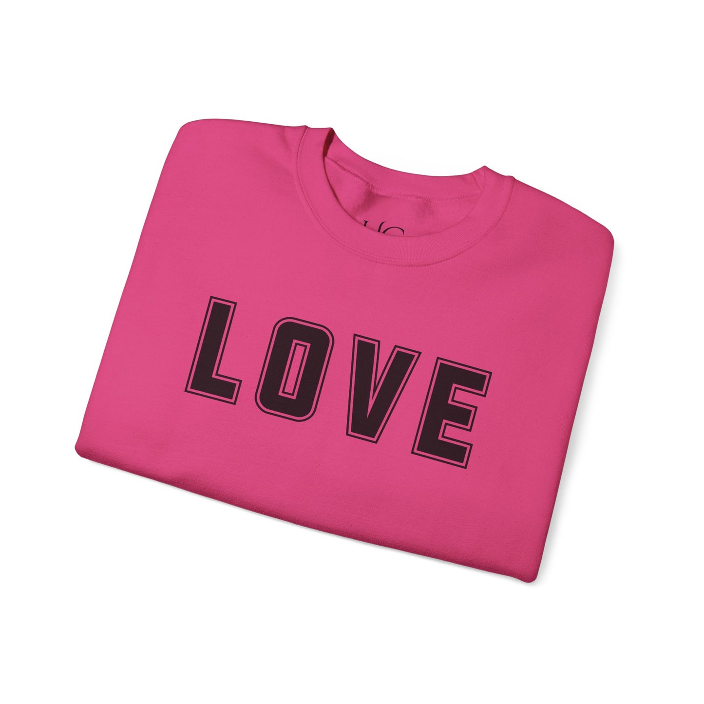 Love Unisex Sweatshirt - Bold Collegiate Font - Amazing Colors