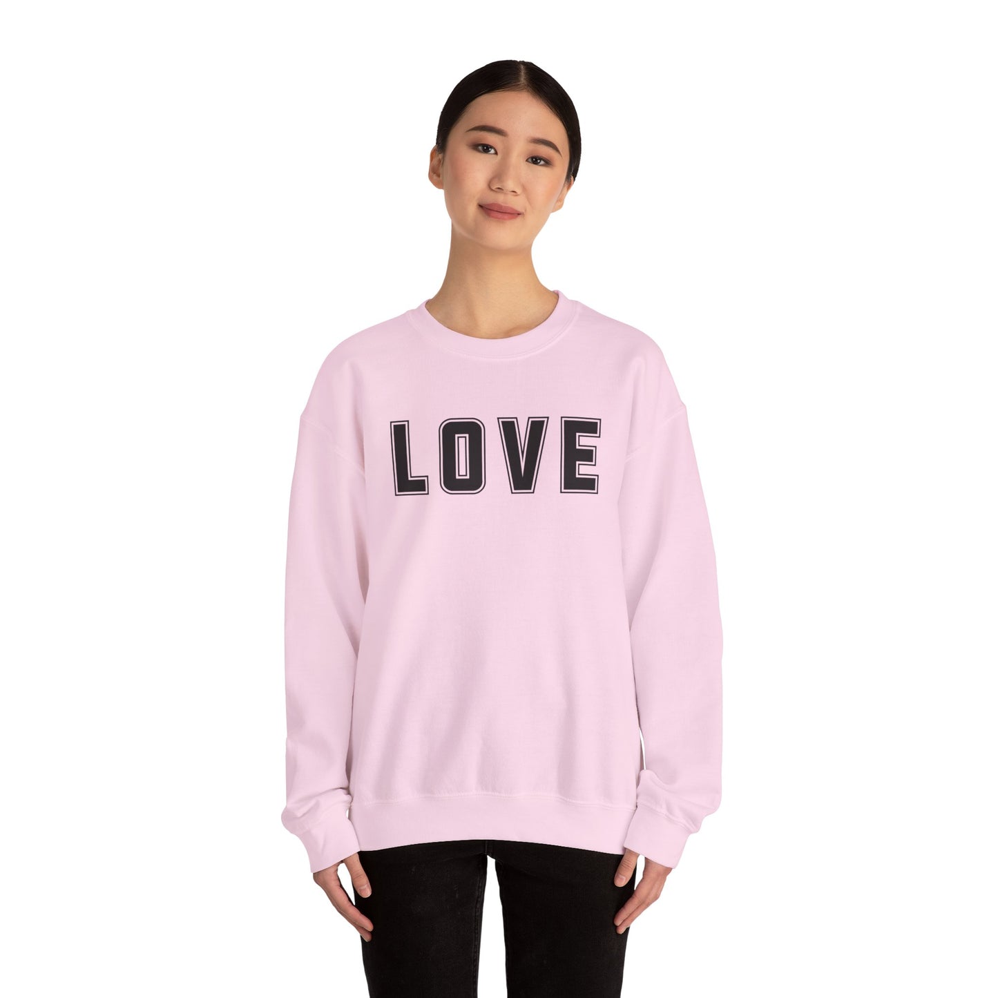Love Unisex Sweatshirt - Bold Collegiate Font - Amazing Colors