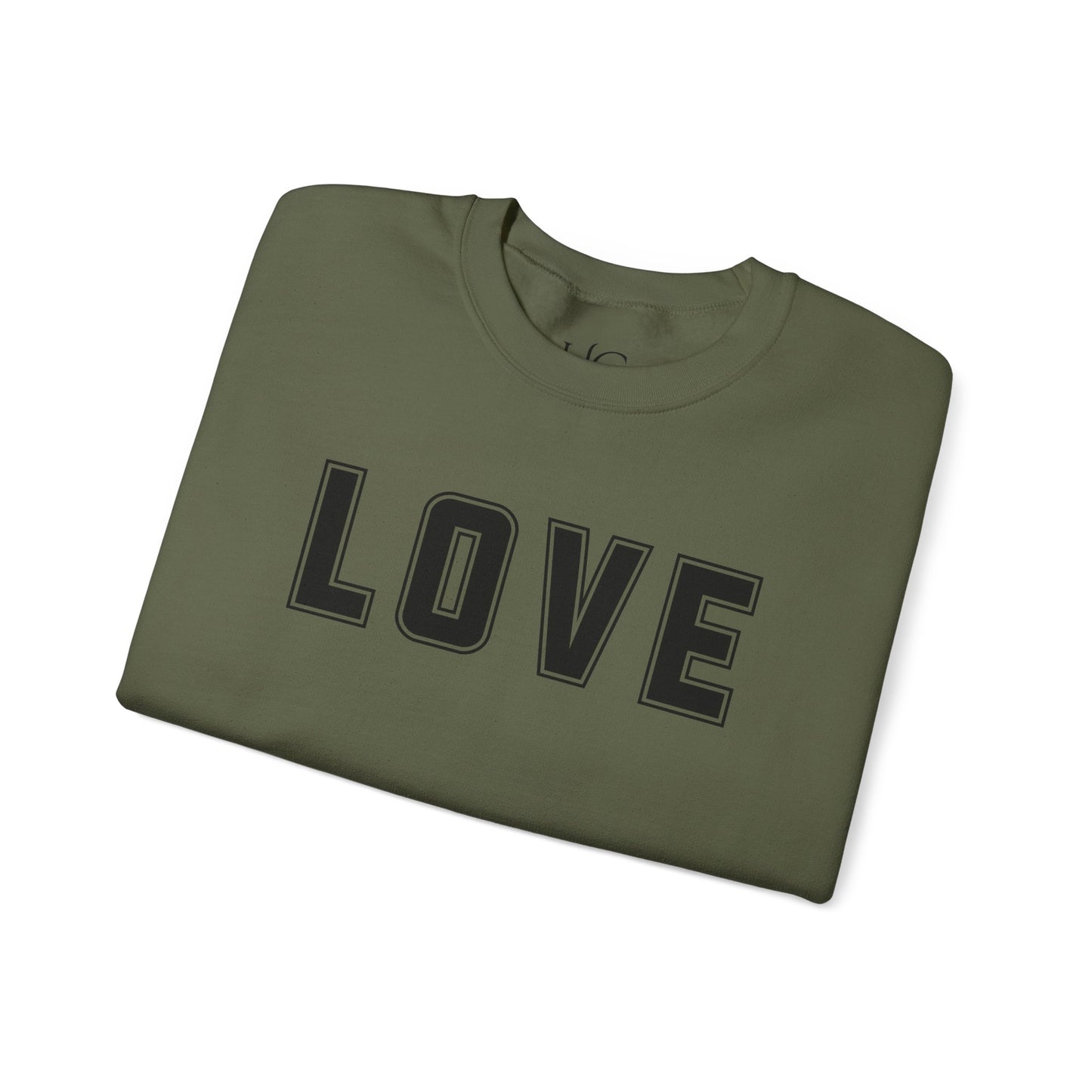 Love Unisex Sweatshirt - Bold Collegiate Font - Amazing Colors