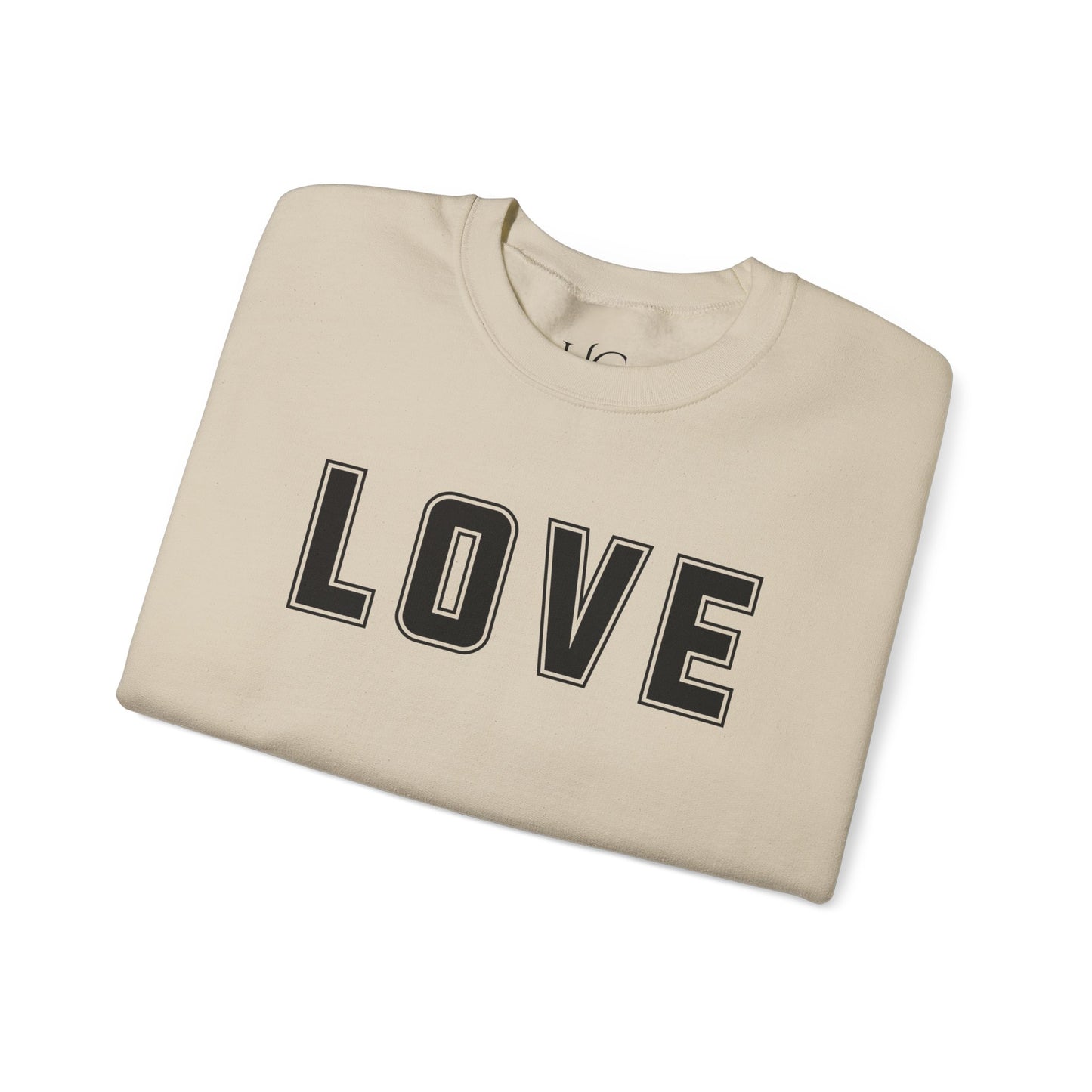 Love Unisex Sweatshirt - Bold Collegiate Font - Amazing Colors