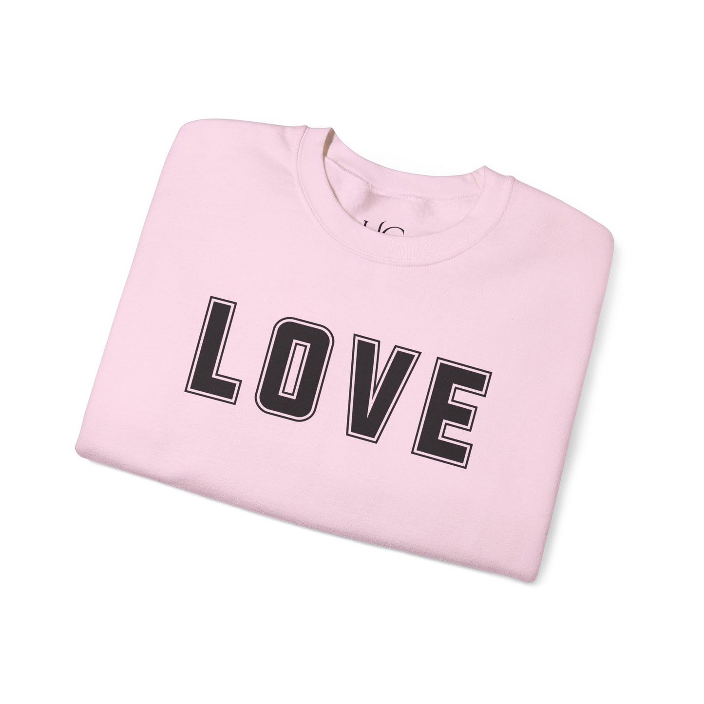 Love Unisex Sweatshirt - Bold Collegiate Font - Amazing Colors