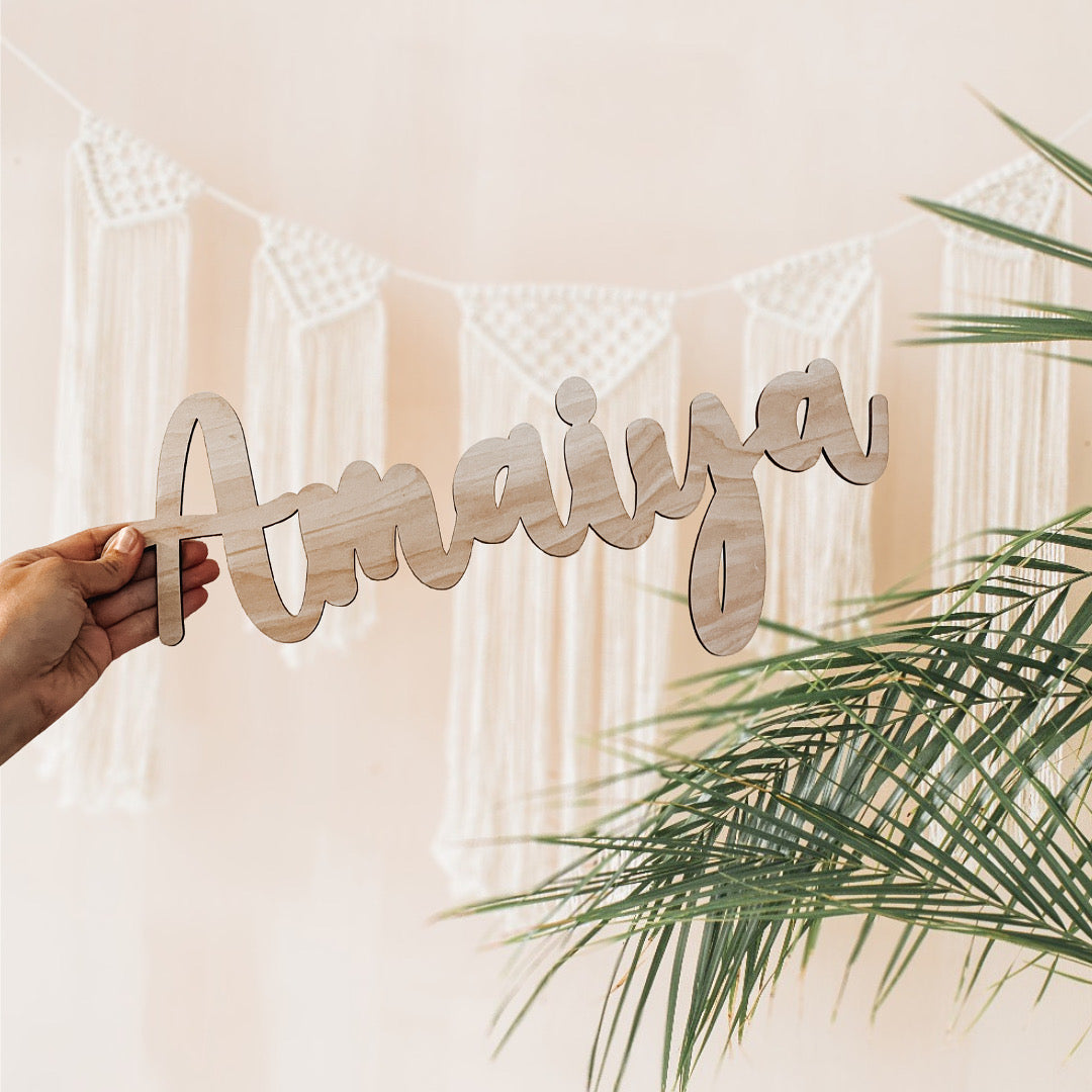Single Layer Name Cutout