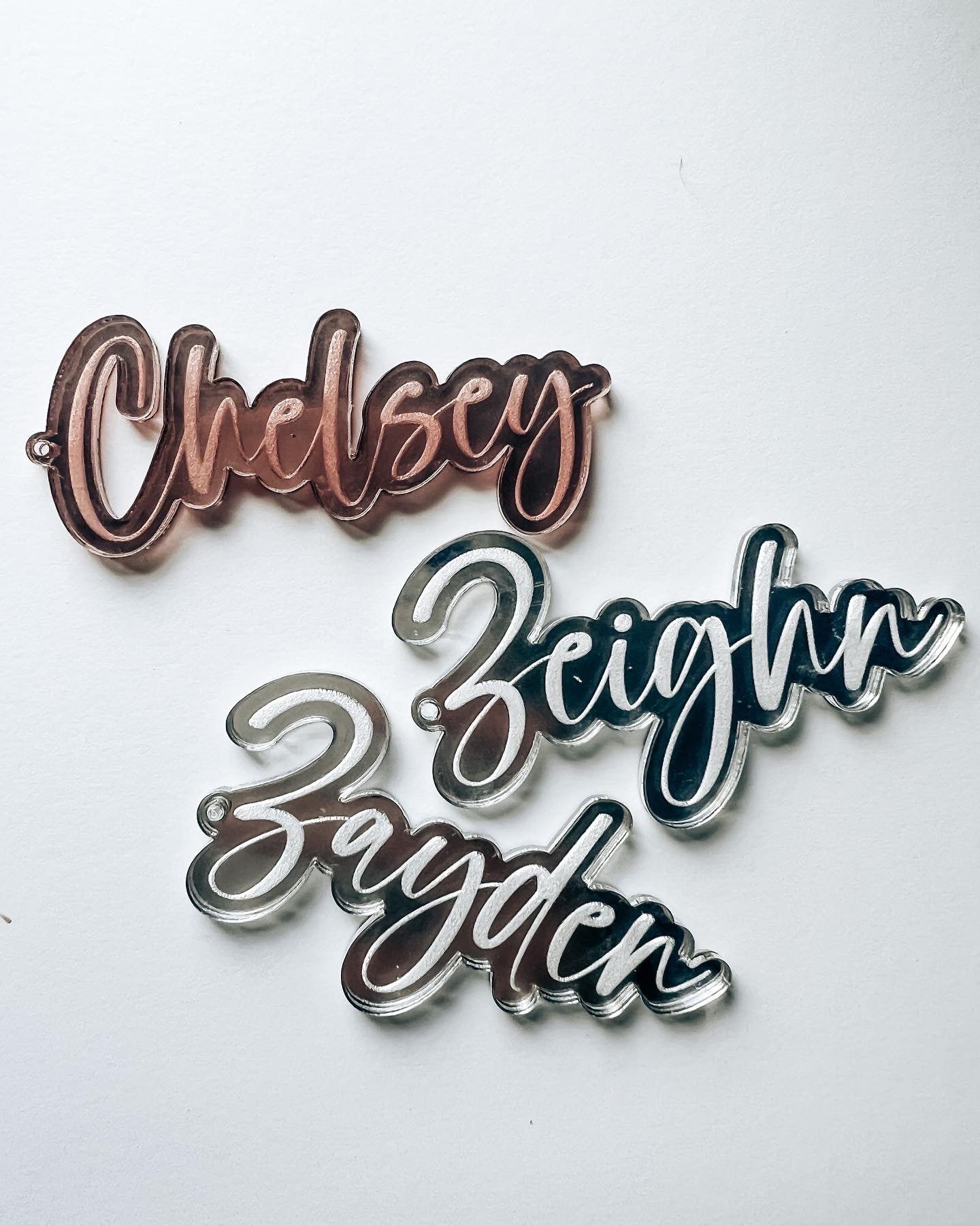 Personalized Acrylic Name Keychain