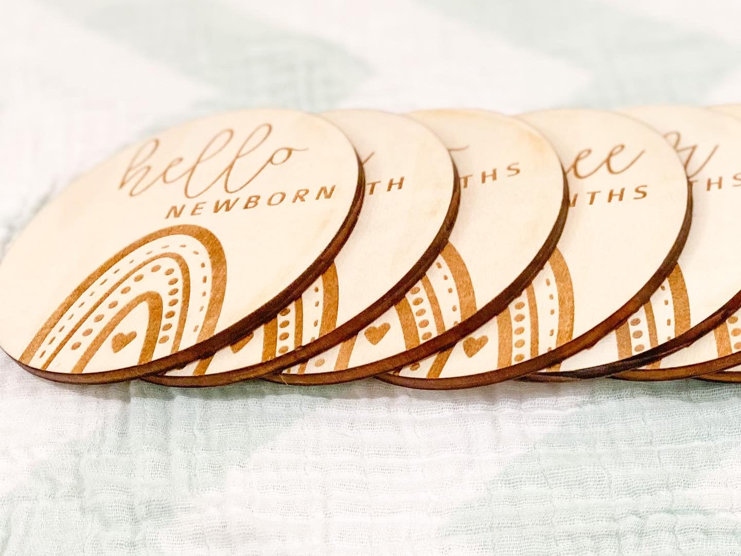Modern Boho Rainbow Milestone Set