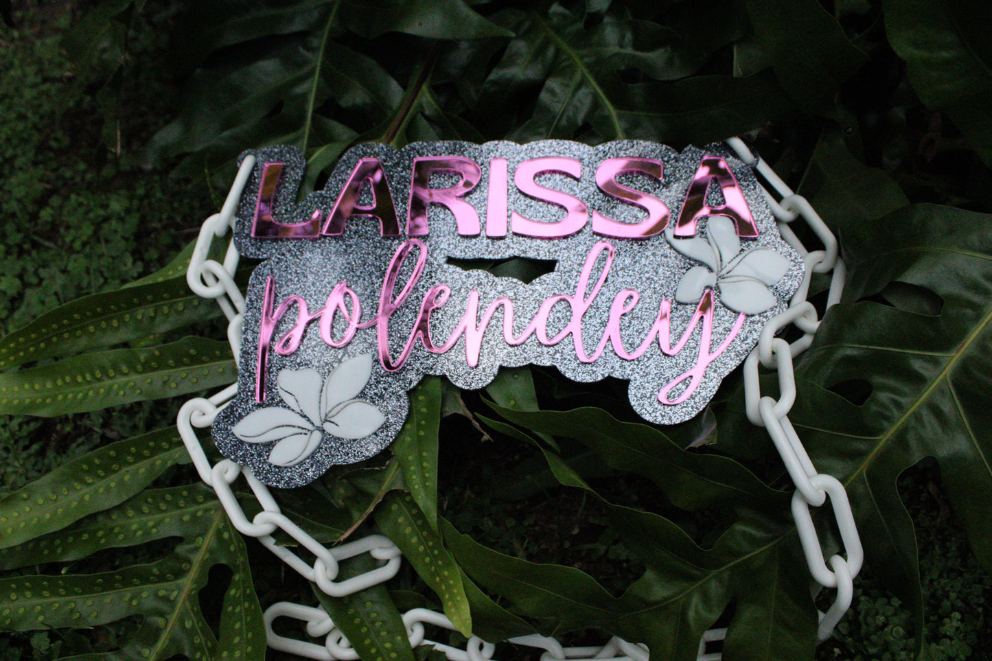 Custom Acrylic Jumbo Name Chain – Oversized Personalized Necklace