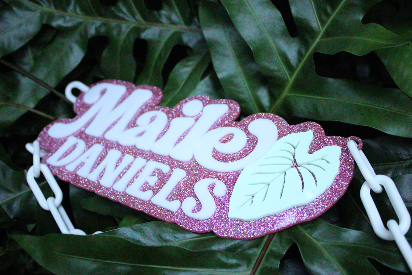 Custom Acrylic Jumbo Name Chain – Oversized Personalized Necklace